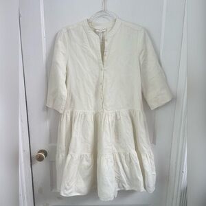 APiece Apart Maurino Drop Waist Mini
Dress in Cream Size: XS $350